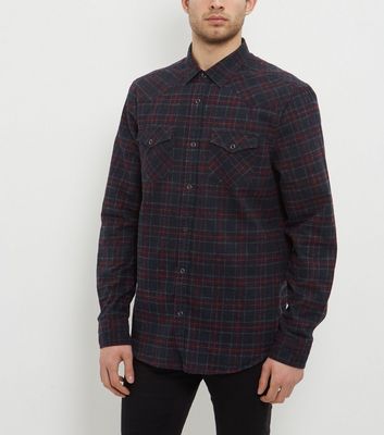 Comprar Navy Check Long Sleeve Shirt al mejor precio