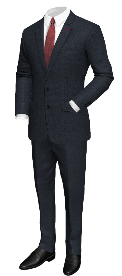 Comprar Traje entallado 100% lana azul al mejor precio