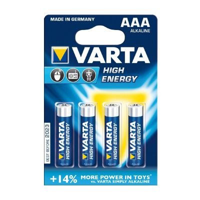 Comprar Varta High Energy AAA - Pilas (Alcalino, Cilíndrico, AAA, Azul, Plata, Ampolla) al mejor precio