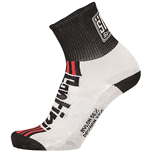 Comprar Santini Tau Carbon - Calcetines para hombre, color Blanco (White/Yellow), talla XS/S al mejor precio