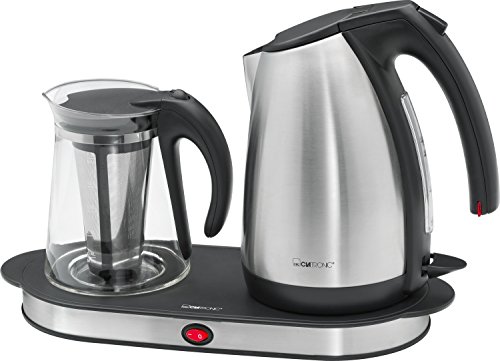 Comprar Clatronic TKS 3504 - Hervidor de agua eléctrico, tetera y cafetera, capacidad de 1,7 l, 2250 W, color negro y gris al mejor precio