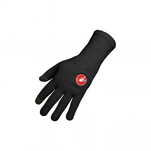 Castelli K13532-010-2 - Guantes de ciclismo para hombre, S-M, color negro