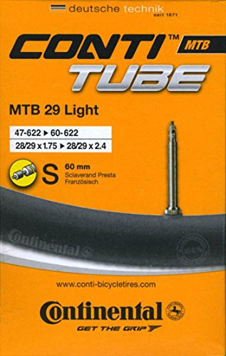 Comprar Continental 0182201 - Cámara de aire para bicicleta MTB (28/29 pulgadas, peso extraligero), color negro al mejor precio