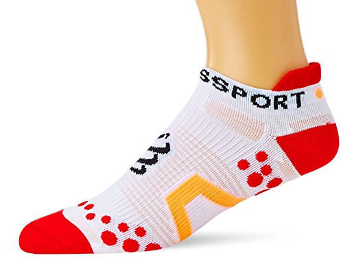 Comprar Compressport Run Lo - Calcetín de running unisex, color blanco / rojo, talla 3 al mejor precio