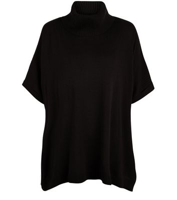 Comprar Black Roll Neck Short Sleeve Jumper al mejor precio