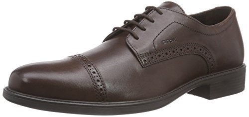 Comprar Geox UOMO CARNABY B - Zapatos de cordones de cuero para hombre, color marrón, talla 46 al mejor precio