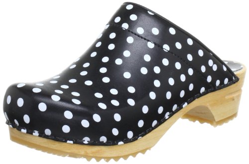 Comprar Sanita Wood-Inger open 457009-2 - Zuecos de cuero para mujer, color negro, talla 40 al mejor precio