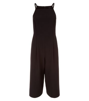 Comprar Black Crepe Culotte Jumpsuit al mejor precio