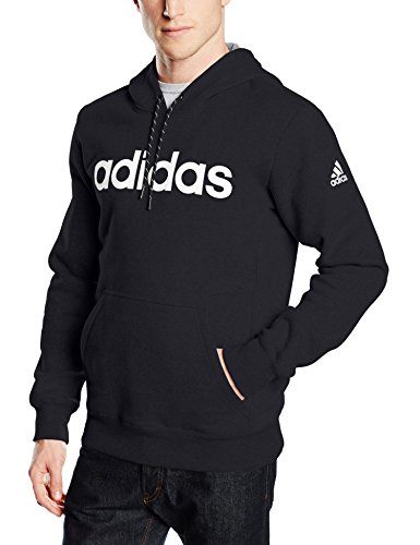 Comprar adidas Lin 3S Hood - Sudadera para hombre, color negro / blanco, talla 2XL al mejor precio