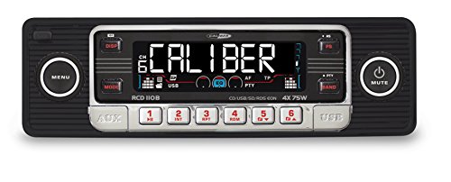 Comprar Caliber RCD110B - Radio de coche con reproductor MP3 (1 unidad, lector de tarjeta SD, entrada auxiliar, puerto USB) al mejor precio