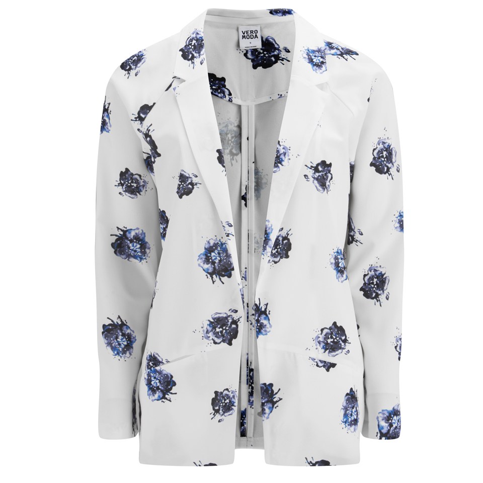 Comprar Vero Moda Women's Yin Floral Blazer - Snow White - UK 12 al mejor precio