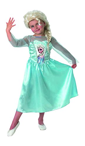 Comprar Frozen - Disfraz Elsa Classic con peluca, para niños, 5-6 años (Rubies 154984-M) al mejor precio