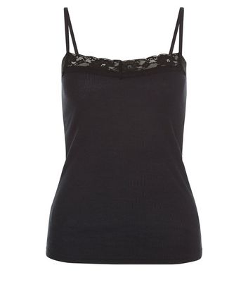 Comprar Black Lace Trim Vest al mejor precio