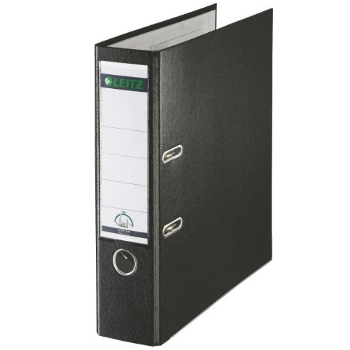 Comprar Leitz 180° Plastic Lever Arch File - Black - Carpeta de cartón (Negro, A4, 80 x 286 x 348 mm) al mejor precio
