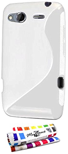 Comprar Muzzano F06S05-06099 A - Funda para HTC Salsa, color blanco al mejor precio