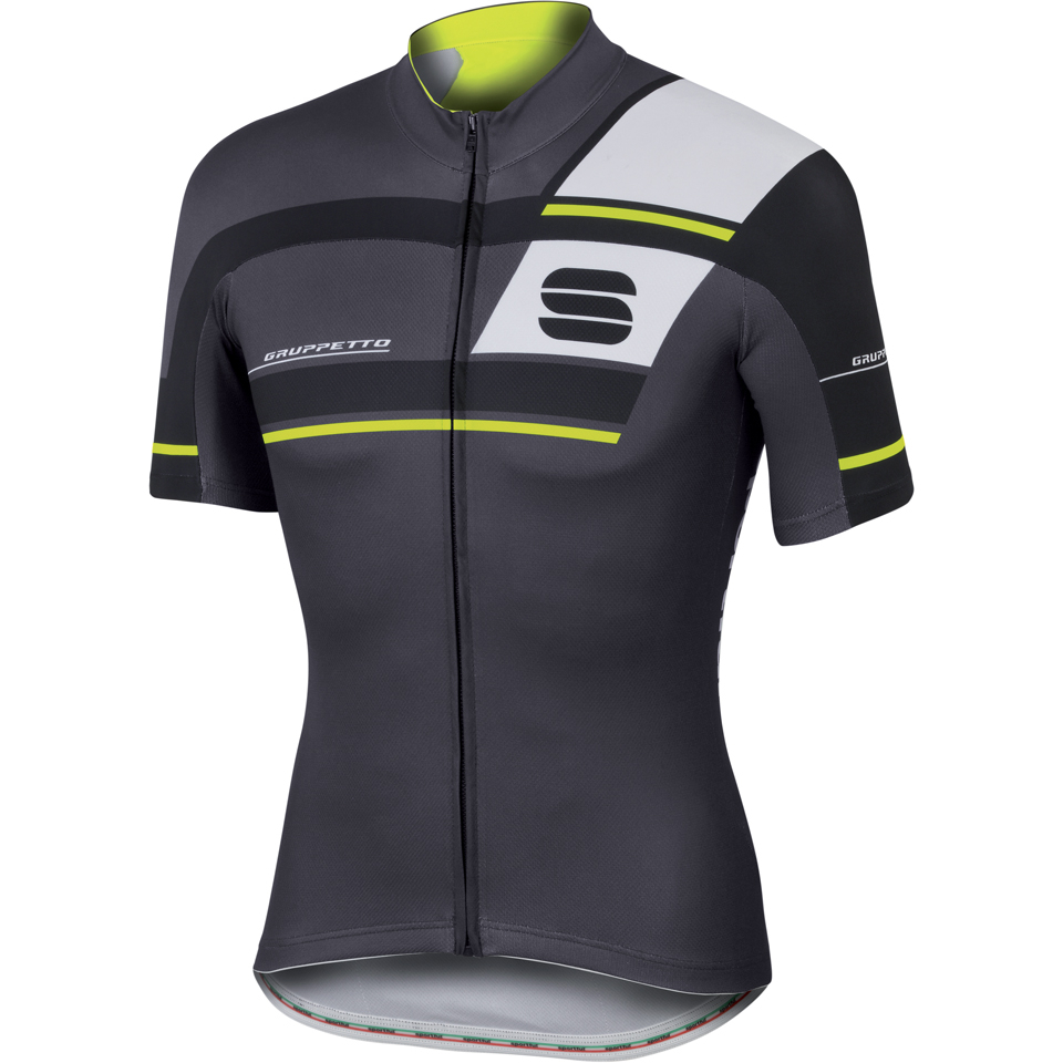 Comprar Sportful Gruppetto Pro Team Short Sleeve Jersey - Grey/Black/Yellow - M al mejor precio