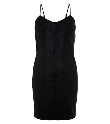 Comprar Black Lace Trim Bodycon Dress al mejor precio