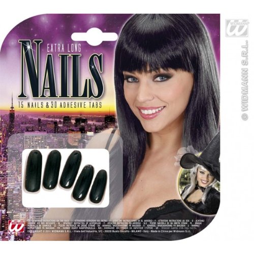Comprar Uñas postizas bruja negro adulto Halloween - Única al mejor precio