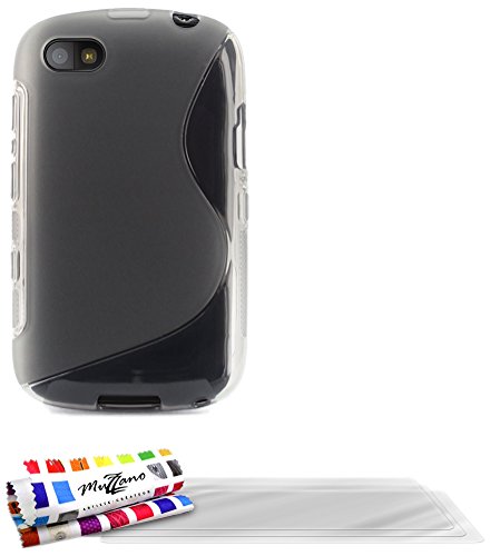 Comprar Muzzano Le S - Funda para Blackberry 9720, incluye 3 protecciones de pantalla, color gris al mejor precio