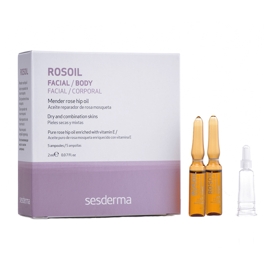 Comprar Ampollas Aceite Reparador Rosa Mosqueta Sesderma Rosoil 5 x 2 ml. al mejor precio