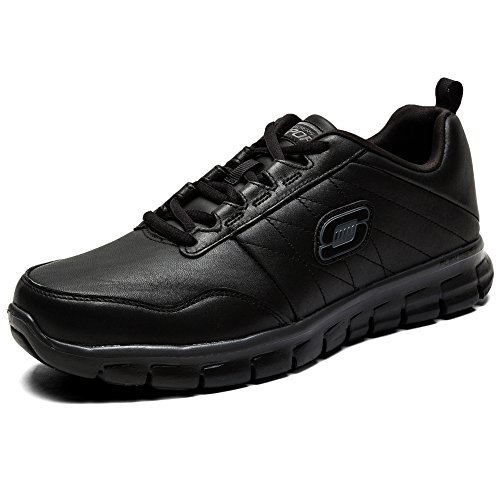 Comprar Skechers Synergy - Zapatillas de cuero para hombre, color negro, talla 43 al mejor precio