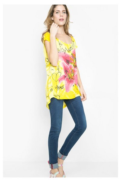 Comprar Desigual - Mujer - Top amarillo sin mangas - Vinek - Size XL al mejor precio