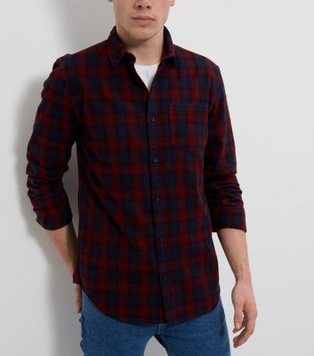 Comprar Navy Check Single Pocket Long Sleeve Shirt al mejor precio