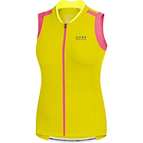 Comprar Gore Bike Wear Power Lady 3.0 - Maillot sin mangas para mujer, color amarillo / rosa, talla 34 al mejor precio