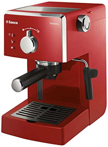 Comprar Saeco Poemia Focus HD8423/22 - Máquina de café espresso manual para café molido y monodosis E.S.E., color rojo al mejor precio
