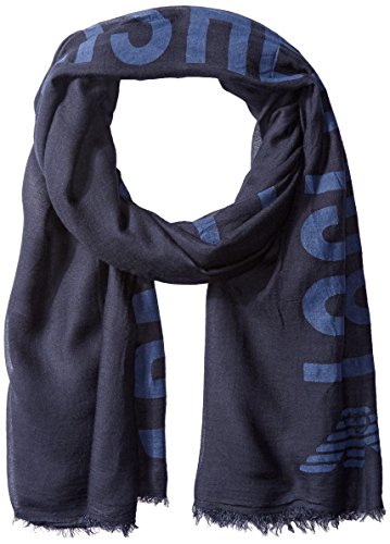 Comparar mejores precios Armani Jeans bufanda de hombre nuevo logo print blu con descuentos Comprar Armani Jeans bufanda de hombre nuevo logo print blu al mejor precio