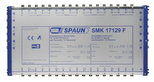 Comprar Spaun SMK 17129 F - Splitter/Combinador de cables (Azul, Plata, F, 425 mm, 210 mm, 40 mm) al mejor precio