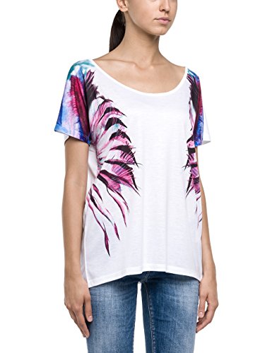 Comprar Replay W3533H.000.20553-Camiseta Mujer    Blanco (Optical White 1) 36 al mejor precio