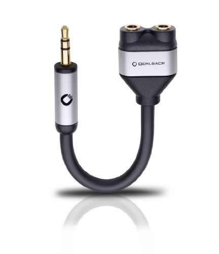 Comprar OEHLBACH 60021 - Adaptador para cable (1x 3.5mm M, 2x 3.5mm F, macho/hembra) Negro al mejor precio