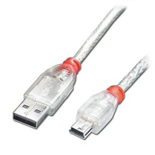 Comprar Lindy 31686 - Cable USB 2.0 profesional, tipo A macho a tipo mini-B macho, 3m, transparente al mejor precio