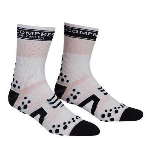 Comprar Compressport - Calcetines, talla XXL (Talla del fabricante : T5), color blanco / negro al mejor precio