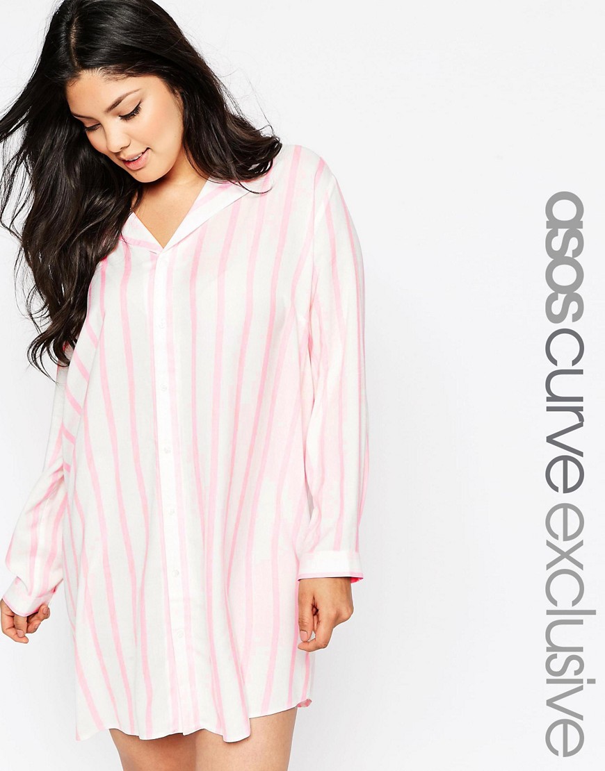 Comprar Camisón de rayas de ASOS CURVE al mejor precio
