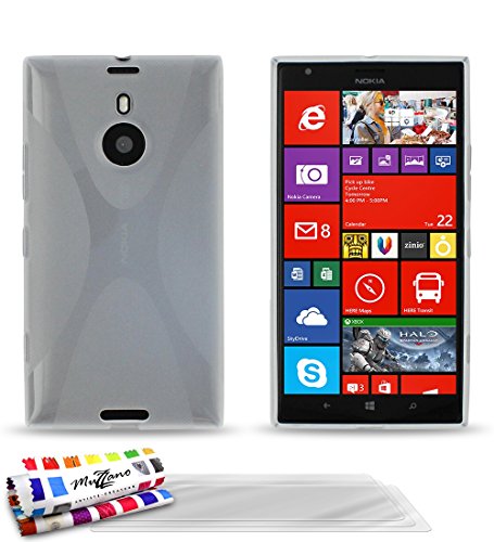 Comprar Muzzano F24803 - Funda para Nokia Lumia 1520 + 3 protecciones de pantalla, transparente al mejor precio