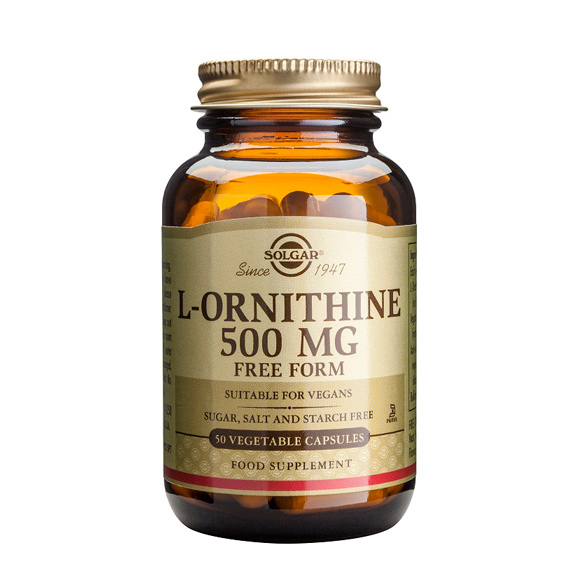 Comprar L-Ornitina Solgar 500 mg. 50 Cápsulas al mejor precio