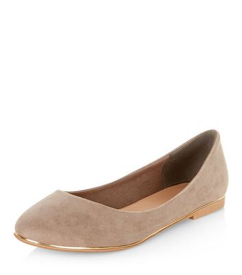 Comprar Light Brown Metal Trim Ballet Pumps al mejor precio