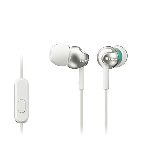 Comparar mejores precios Sony MDR-EX110AP - Auriculares in-ear (con micrófono, control remoto integrado), blanco con descuentos Comprar Sony MDR-EX110AP - Auriculares in-ear (con micrófono, control remoto integrado), blanco al mejor precio