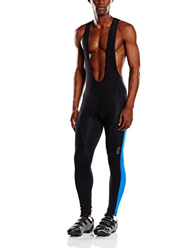 Comprar GORE BIKE WEAR- Hombre- Ciclismo- Culote con tirantes + ELEMENT Térmico, color negro/azul, talla: L- WELTMP al mejor precio