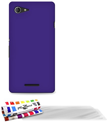 Comprar Muzzano Le Pearls - Funda para Sony Xperia E3, color violeta - incluye 3 protectores de pantalla al mejor precio