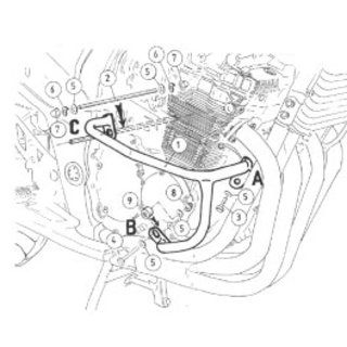 Comprar Defensa de motor Suzuki GSF 650|S Bandit NEGR al mejor precio