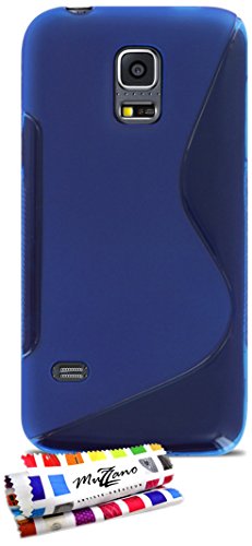 Comprar Muzzano F868057 - Funda para Samsung Galaxy S5 Mini, color azul al mejor precio
