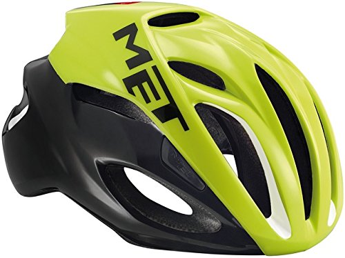 Comprar MET Renn/Elite-Helm 'Rivale' - Double In-Mold Konstruktion - HES Construction: integriertes Skelettsystem sorgt für eine großflächige Verteilung der Aufprallenergie bei einem Sturz - Safe-T Advanced Drehverschlusssystem (höhenverstellba al mejor precio