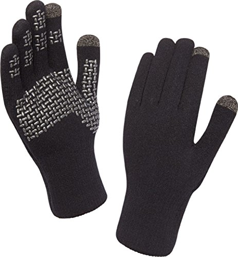 Comprar Sealskinz Ultra Grip-Guantes, color negro Negro negro y plateado Talla:L al mejor precio