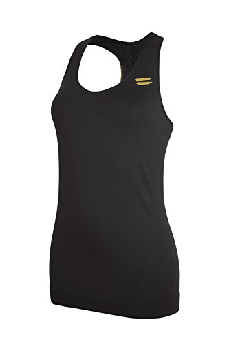 Comprar Tribesports Top Women's Performance Seamless Tank Negro M al mejor precio