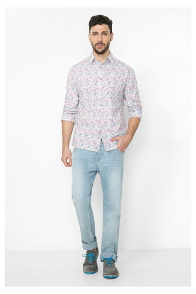 Comprar Desigual - Hombre - Camisa blanca a topos - Manoloion - Size XL al mejor precio