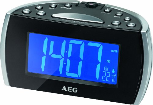 Comprar AEG MRC 4119 P N - Radiodespertador, negro al mejor precio
