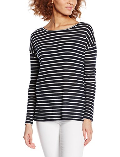 Comprar United Colors of Benetton Stripe Crew Neck-camiseta Mujer    Azul azul (marino) X-Small al mejor precio